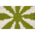 thumbnail image 4 of Mainstays Bright Eyed Suzy Polypropylene Grasshopper Green/White Indoor Area Rug, 7'6" x 9'6", 4 of 6