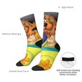 thumbnail image 5 of Lsque Scooby-Doo Printed Men's Crew Socks, Soft Durable Breathable Moisture-Wicking with Odor Control Cotton socks, 5 of 7