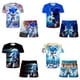 thumbnail image 2 of Conjunto de pijama de Sonic The Hedgehog para niños, traje de baño de anime para niños, ropa de dormir con estampado 3D de dibujos animados para el hogar, traje de playa de cosplay kawaii para niños, 2 of 5