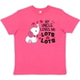 thumbnail image 3 of Inktastic My Uncle Loves Me Lots and Lots- cute elephant Youth T-Shirt, 3 of 5