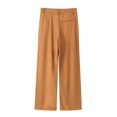 thumbnail image 4 of Diufon High Waist Straight Pants for Women Trendy Pleated Lounge Pants Casual Solid Color Pants, 4 of 6