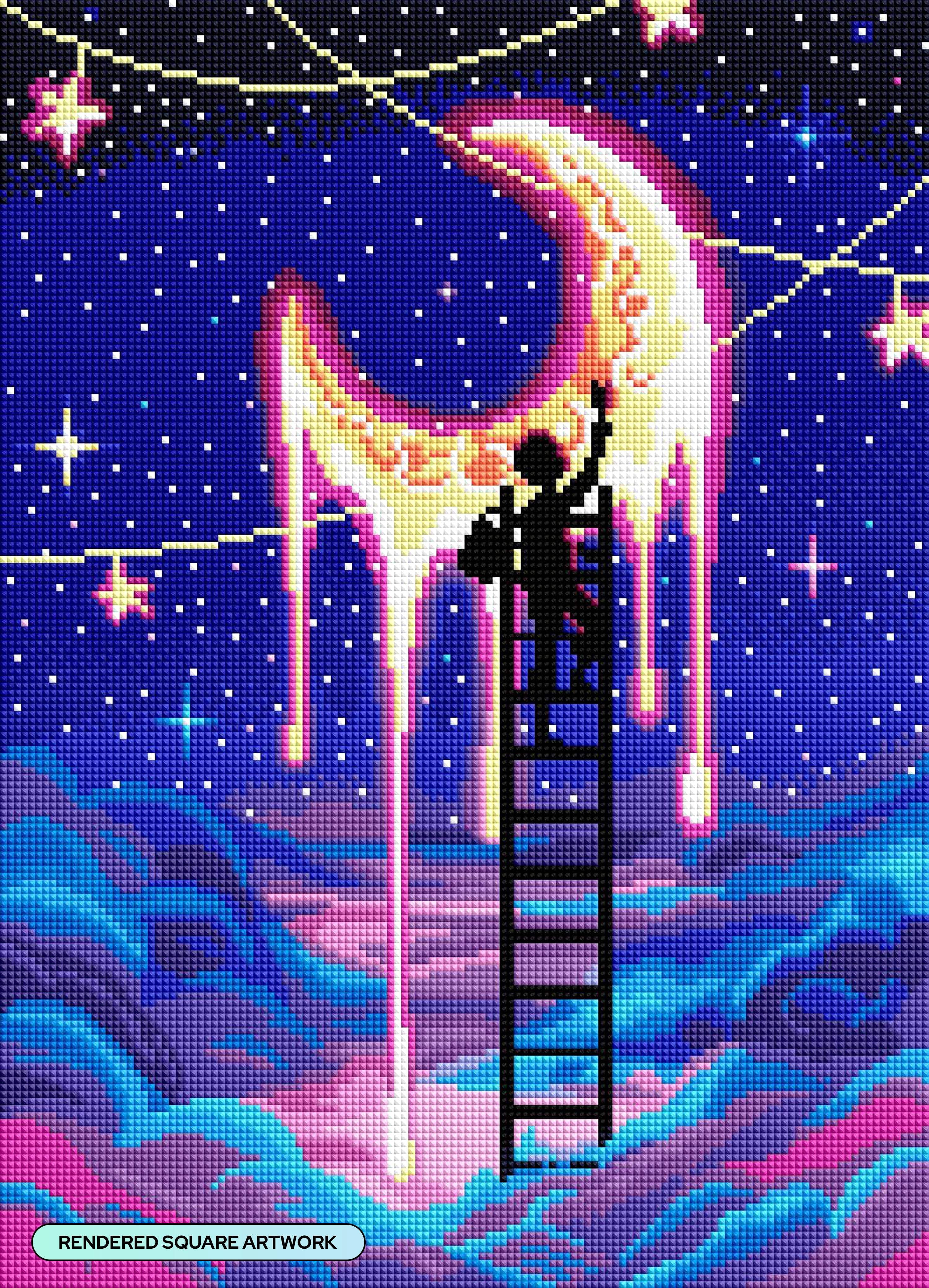 DIAMOND ART CLUB Paint the Moon Diamond Painting Kit