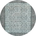 thumbnail image 1 of Ahgly Company Machine Washable Indoor Round Traditional Grey Gray Area Rugs, 3' Round, 1 of 7