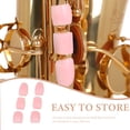 thumbnail image 2 of Miangastore Saxophone Side Key Pad Pink 6Pcs 1.1x0.6x0.4In, 2 of 9