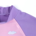 thumbnail image 5 of ATAIKU 12M-8Y Baby Girls One Piece Rash Guard Swimsuit with Hat Kids Unicorn Short Swimsuit UPF 50+, 5 of 9