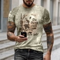 thumbnail image 2 of XIAOCHA Men's Vintage Graphic T Shirt Crew Neck Short Sleeve Soft Casual Tees, 2 of 4