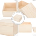 thumbnail image 5 of 3pcs Practical Desktop Wooden Storage Box Gift Storage Box Wooden Present Box, 5 of 6
