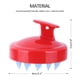 thumbnail image 3 of Cepillos para masaje del cuero cabelludo Cepillo de baño con peine antipérdida de dientes de silicona (rojo), 3 of 7