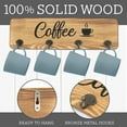 thumbnail image 3 of LotFancy Coffee Cup Holder, 3 Pcs Wall Mounted Mug Rack with 12 Hooks, Farmhouse Wood Cup Organizer, 3 of 8