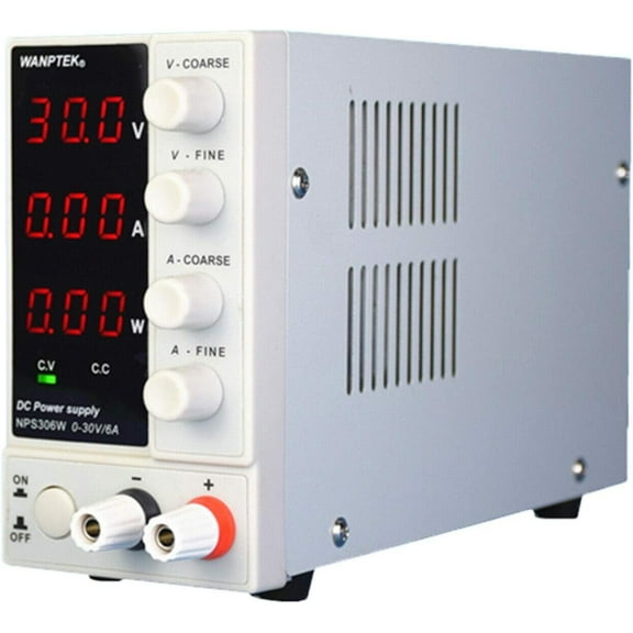 Power Converter-Dc Power Supply Variable - 30V6A Switching Dc Power Supply | LCD Display (0-30v/0-10a) Switching (NPS306W), Adjustable 3 Digits Display High Precision