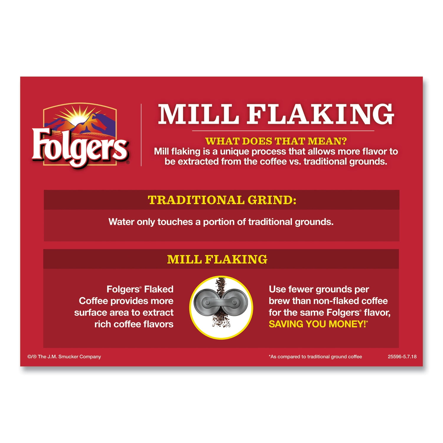 Folgers 2550006430 1.5 oz. Classic Roast Coffee Fraction Pack (42/Carton)