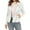 White, variant on BXINGOHAI Coats for Women Fall Biker Moto Jacket Fashion Long Sleeve Zipper Tops Casual Outdoor Outerwear With Pockets Fall Savings Gray,S
