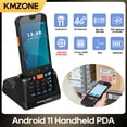 thumbnail image 2 of Terminal de mano PDA Android 11, recopilador de datos con escáner de código de barras 1D, QR 2D, NFC, 2/3/4G, WiFi, Bluetooth, 3G+32G/4G+64G RAM+ROM, 2 of 5