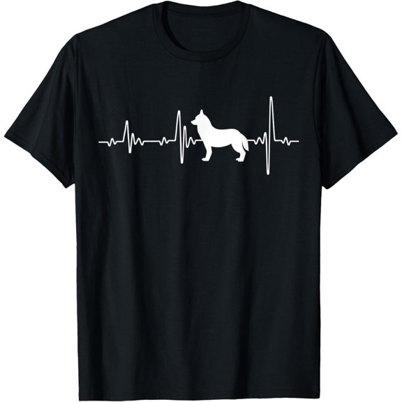 t-shirt Siberian Husky Love Heartbeats Siberian Husky Lover Gifts T-Shirt.