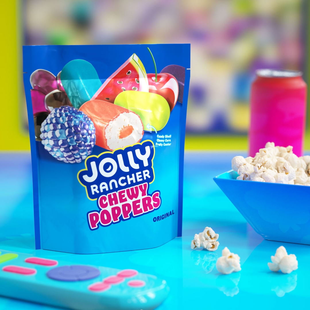 JOLLY RANCHER Chewy Poppers Original Fruit Flavored Candy Bag, 12 oz