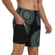 thumbnail image 2 of Balery Mandala Bañador para hombre, shorts de playa de secado rápido con entrepierna y forro de compresión-Large, 2 of 6