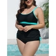 thumbnail image 6 of Charmo Tankini Tops for Womens Side Tie Swim Tops Tummy Control Flowy Bathing Suits Tops(No Bottoms), 6 of 7