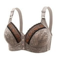 thumbnail image 2 of fheaev Front Closure Everyday Bra For Women No Underwire Support With Adjustable Straps Wirefree Snap Closing Bras Underwear T-Shirt Bras, 2 of 10