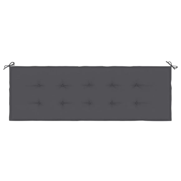 Cojín para banco exterior Benzara Claire, 150 cm, color gris Oxford