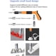 thumbnail image 5 of Mini pistola de clavos manual de acero, 3 engranajes, pistolas de clavos de pared ajustables para techo/máquina ocultadora de cables, herramientas de sujeción con 100 clavos redondos (juego, 5 of 5