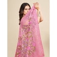 thumbnail image 2 of Floral Embroidered Net Saree - 24708320, 2 of 6