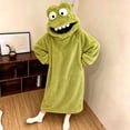 thumbnail image 4 of Big Mouth Monster Onesie Pajamas Adult Funny One Piece Sleepwear, Cute Cartoon Jumpsuit Loungewear Outfit for Cozy Home Relaxing, 4 of 7