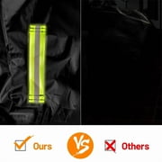 OPTUTUS 210D Oxford Motorcycle Cover All Season,Universal Weather Durable Quality Waterproof Sun Outdoor Protection Scooter Shelter Tear Proof Night Reflective-79 x 35 x 39 inch