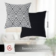 thumbnail image 2 of SUSIELADY Throw Pillow Covers Set of 4, 18"x18" Linen Decorative Square Couch Sofa Cushions, Accent Home Decor, Living Room, Bedroom, Chair, Black, 2 of 7