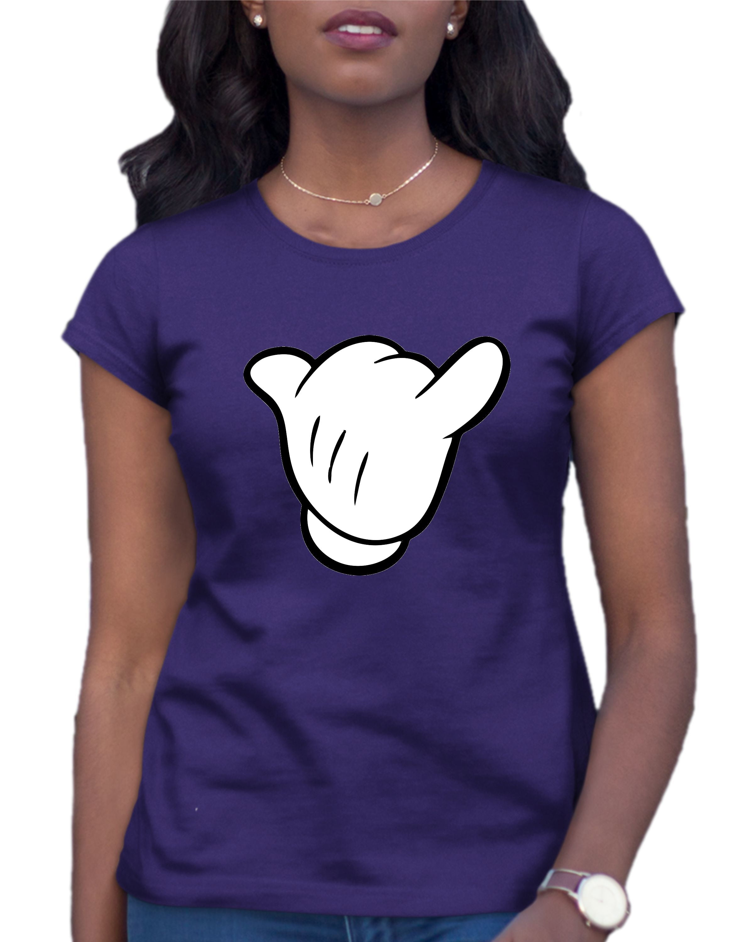 Womens Hang Loose Cartoon Hand Mickey 