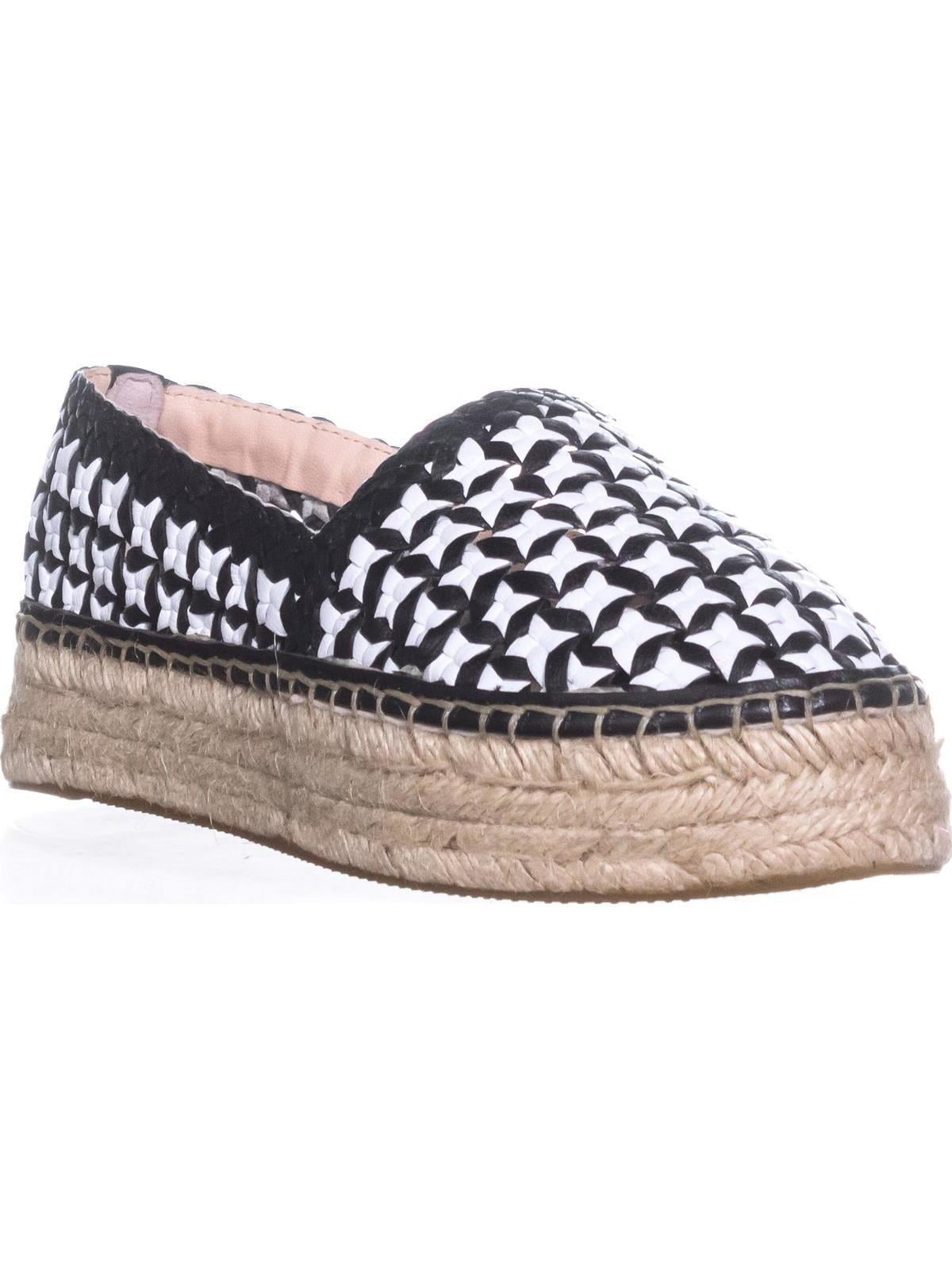 Kate Spade New York - Womens Kate Spade New York Leela Platform Espadrilles, Black/White 