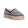 thumbnail image 1 of Womens Kate Spade New York Leela Platform Espadrilles, Black/White, 1 of 5