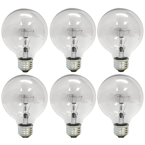GE 40-Watt Medium Base Clear Globe Light