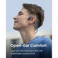 thumbnail image 2 of Restored Shokz OpenMove Bone Conduction Waterproof Bluetooth Headphones for Sports(Formerly Aeropex), Blue (Refurbished), 2 of 7