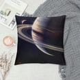 thumbnail image 2 of Qinduosi Space Planet Throw Pillow Covers Nebula Galaxy Universe Outer Space Image Decorative Cushion Case White, 2 of 5