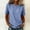 Light Blue, variant on Women's Crew Neck Washed Short Sleeve Tee Loose Fit Vintage Textured Basic Tops for Women Light Blue M