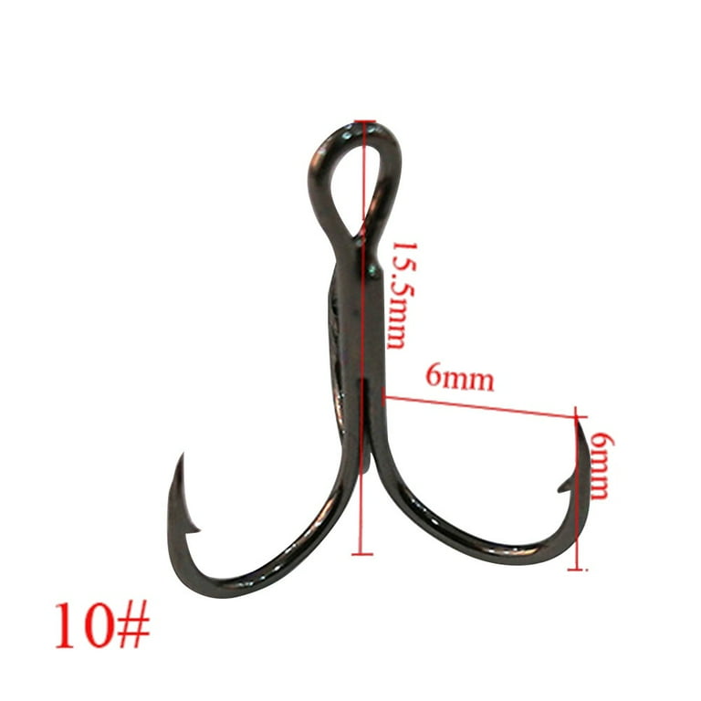 15/20Pcs Fishing Hook Baitholder Wobbler Gig Fly Tying Treble Hook Needle  Minnow 