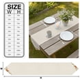 thumbnail image 3 of Fall Thanksgiving Table Runner Linen Burlap Table Runner 72 Inches Long Pumpkins Florals Minimalist Beige Dresser Scarves for Kitchen Island Coffee Dining Room Party Wedding Holiday Decor 13"x72", 3 of 8