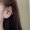 Gold, variant on Geometry Hooping and Pearl Ear Cuff