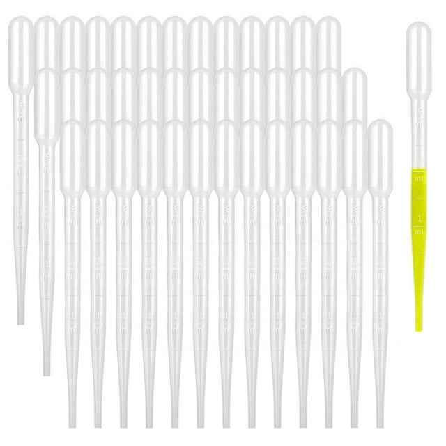300 Uds. Pipetas de transferencia de plástico desechables de 3ml, gotero calibrado adecuado para laboratorio de ciencias, arte Diy