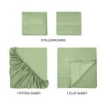 thumbnail image 5 of Superior 4-Piece Rayon From Bamboo Sage Sheet Set, Full, 5 of 9