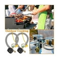 thumbnail image 5 of Tuyau de Propane RV 15 Pouces avec Jauge pour Réservoirs de 5-40Lb - Tuyau de Propane Tressé en Acier Inoxydable Rapide, 5 of 5
