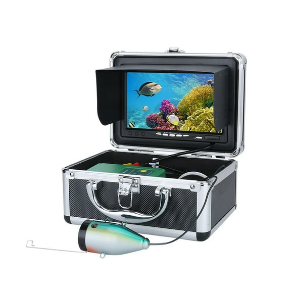 7'' HD 1080P DVR Fish Finder Underwater Fishing Camera HD 1280*720 Screen15pcs White LEDs 15pcs Infrared Lamp ,See in the Dark