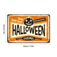 thumbnail image 3 of Nmdmisc Halloween Costumes Shop Tin Sign,Pumpkin With Letter Funny Scary Classic,Vintage Metal Tin Signs for Cafes Bars Pubs Shop Wall Decorative Funny Retro Signs 8x12 Inch, 3 of 7