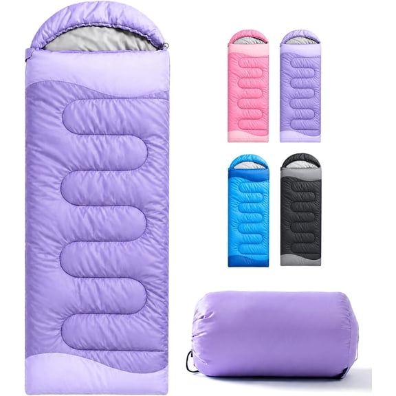 Sleeping Bags for Adults & - Lightweight Camping Sleeping Bag | Backpacking Sleeping Bag for Girls, Boys - Cold Weather & Warm, Compact Camping Gear for Hiking Outdoor Travel