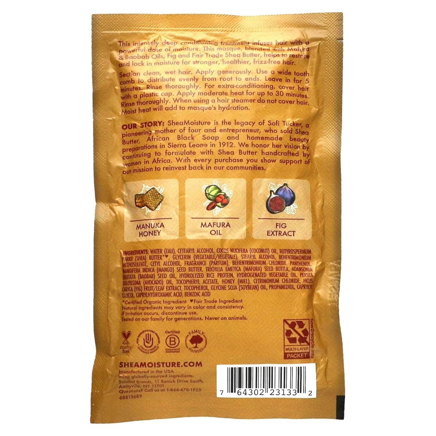 (Pack Of 12) SheaMoisture Mask Hair Intensive Hydra 2 Oz