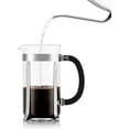 thumbnail image 2 of 34oz Chambord French Press Coffee Maker, High-Heat Borosilicate Glass, Polished Stainless Steel, 2 of 3