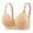 Womens Bras Beige, variant on ylioge L-5X Plus Size Sports Bras for Women Wirefree Push Up Bralettes Ladies Casual Lightweight Breathable Support Athletic Underwear Bra