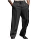 thumbnail image 1 of Pantalones de hombre de longitud completa con bolsillos inclinados, botones y cremallera, estilo occidental, de poliéster., 1 of 5