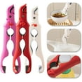 thumbnail image 7 of 3-in-1 Dual Head Hot Plate Grippers, Kitchen Anti-Scald Bowl Clip Hot Plate Gripper, Heat-Resistant Silicone Kitchen Tongs with Lock & Bottle Opener – Ideal for Microwave Cooking (Red 2PCS), 7 of 7