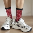 thumbnail image 6 of Cauagu Festive Reindeer Print Crew Socks for Women and Men,Adult Athletic Running Socks 1-Pair Sports Socks Work Gear Socks with Moisture Wicking, 6 of 6